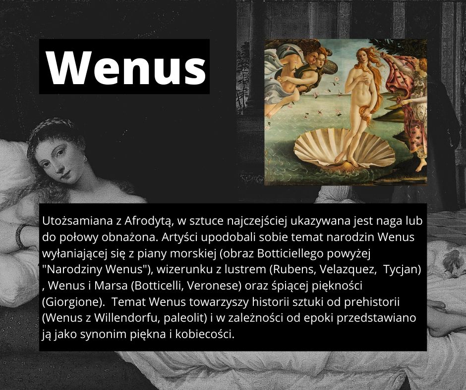 Wenus - jak rozpoznać postaci mitologiczne