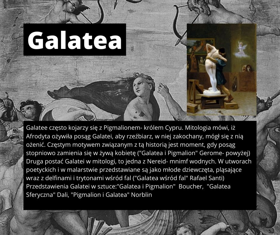 Galatea - jak rozpoznać postaci mitologiczne